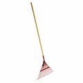 Cavex 22.5in 22-Tine Spring Metal Leaf Rake, Extreme Durability, Grabs Leaves from Garden Beds 2850